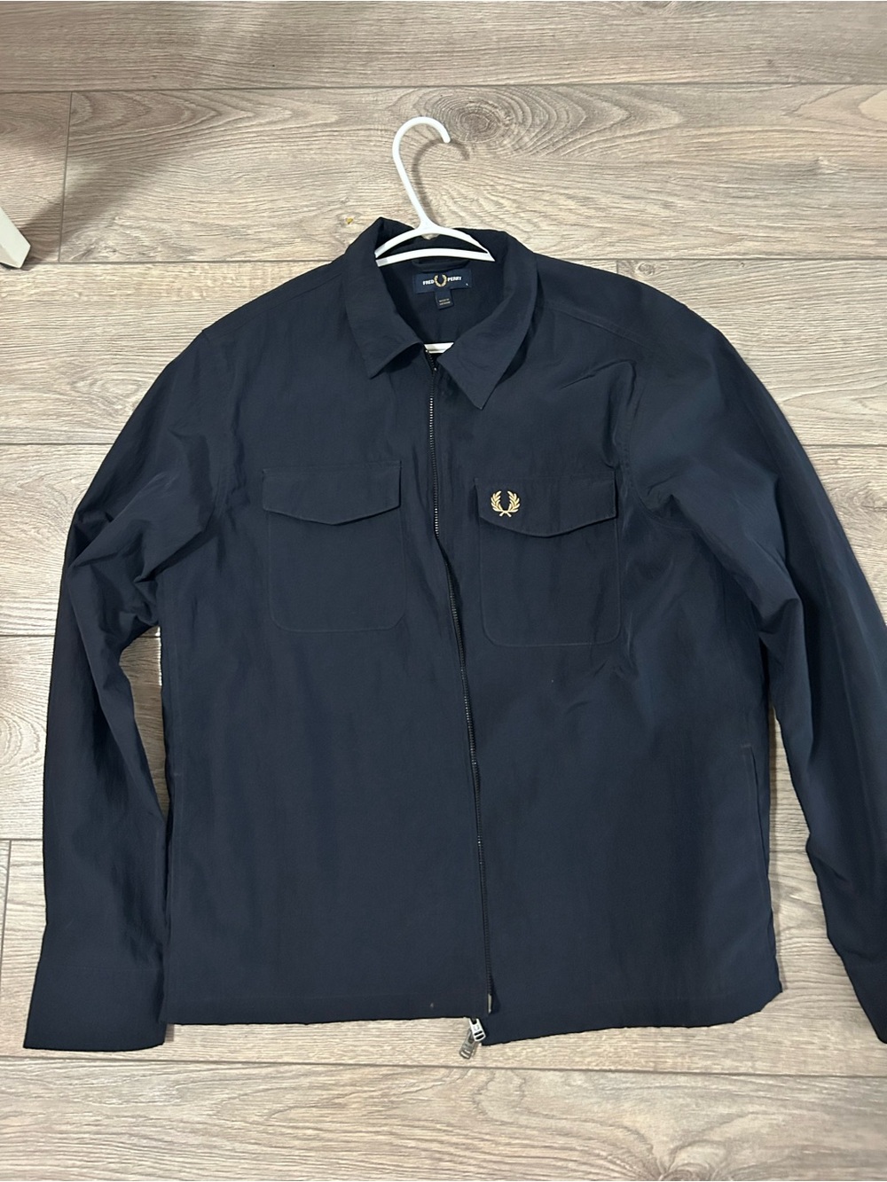 Fred Perry Navy Jacket - Men's Lightweight Zip-Up
